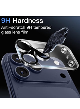 3pack tempered glass camera lens protectors for Apple iPhone 17 Pro Max, ultra-high definition, 9H hardness, scratch-resistant, compatible with phone cases, easy to install [does not affect night shooting]. - view 3